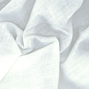 ZR4C22 HEAVY WEIGHT OPTIC WHITE  YARD 7.1 oz 100% Linen Fabric
