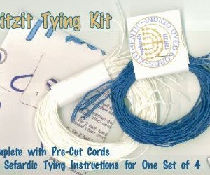 Tzitzit Tying Kit -Indigo Cords with Instructions
