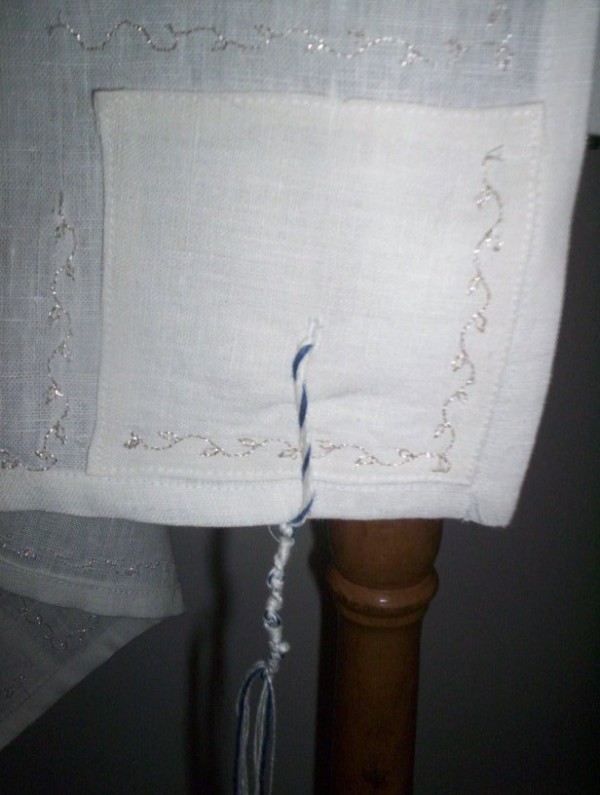 White Atonement Tallit 100% Linen