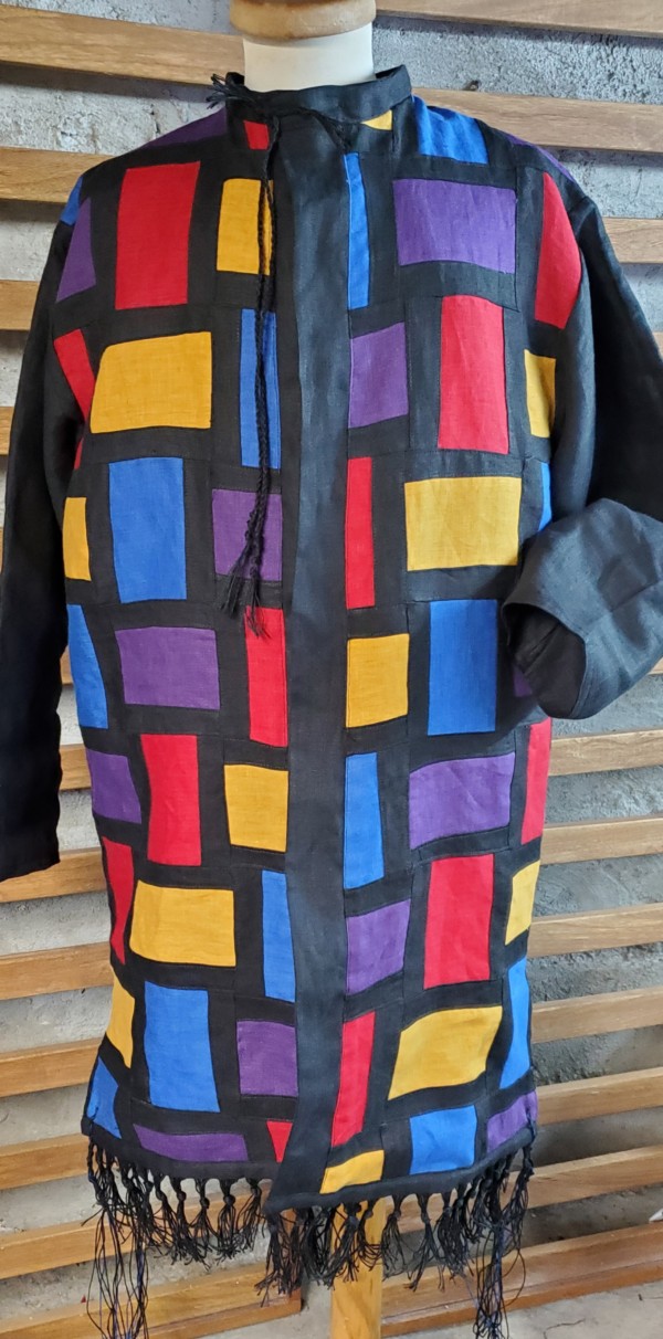 Coat of Many Colors - 100% Linen Jacket Coat or Tunic - Image 5